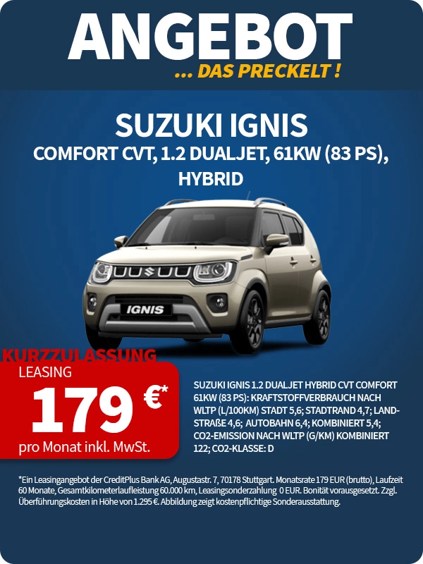 Angebot: Suzuki Ignis, Hybrid