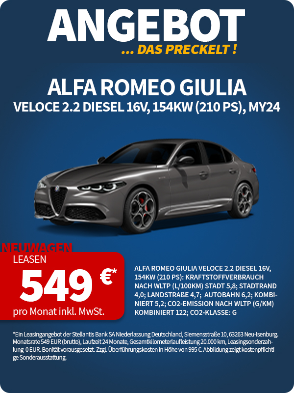 Alfa Romeo Giulia bei Preckel Automobile