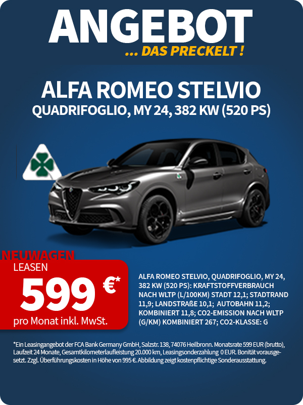Alfa Romeo Stelvio Quadrifoglio bei Preckel Automobile