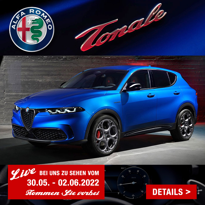 Bei Preckel Automobile 30.05. bis zum 02.06.2022 Live den neuen Alfa Romeo Tonale