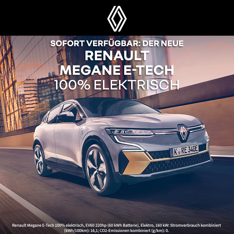Renault Megane E-Tech 100% elektrisch bei Preckel Automobile