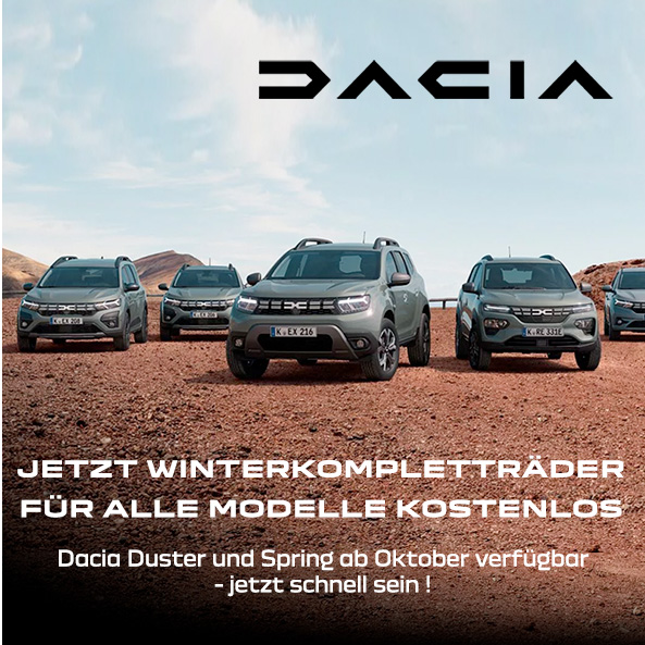 Dacia Jogger, Duster, Sandero, Sandero Stepway und Spring jetzt bei Preckel Automobile