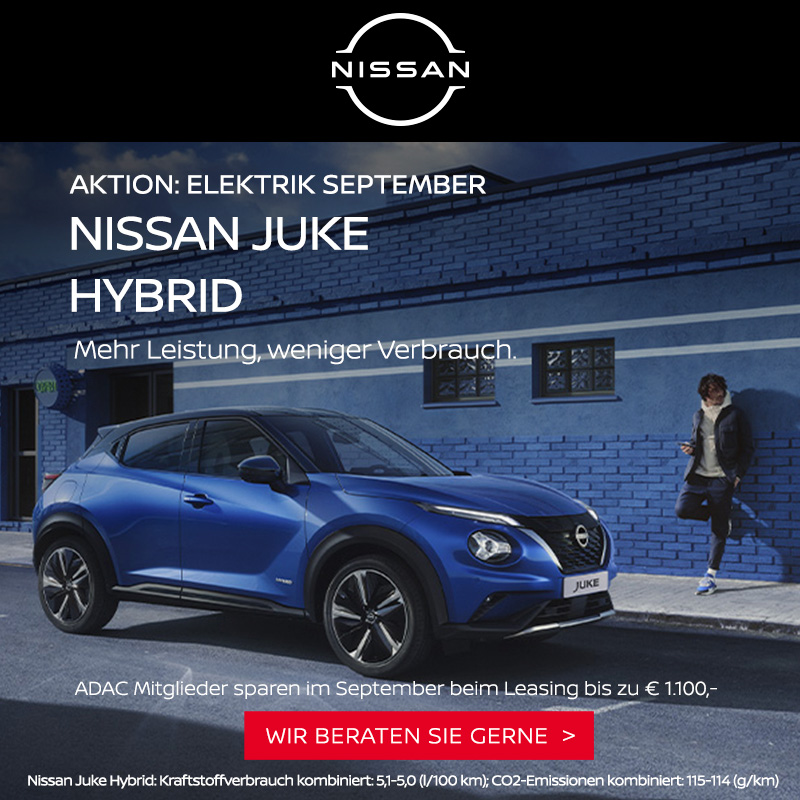 Der Nissan Juke Hybrid jetzt bei Preckel Automobile