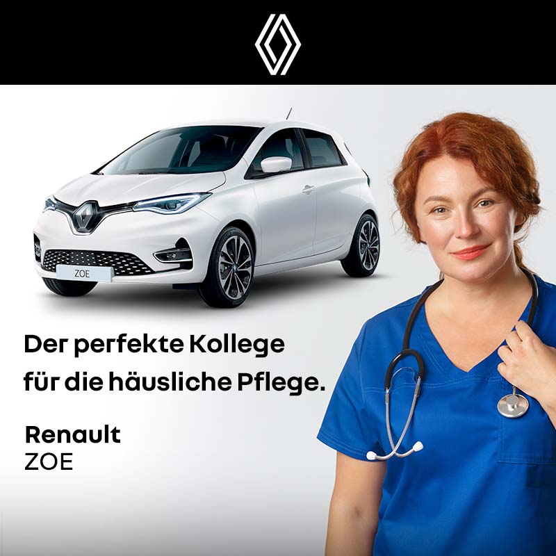 Der perfekte Kollege für die häusliche Pflege - Renault ZOE