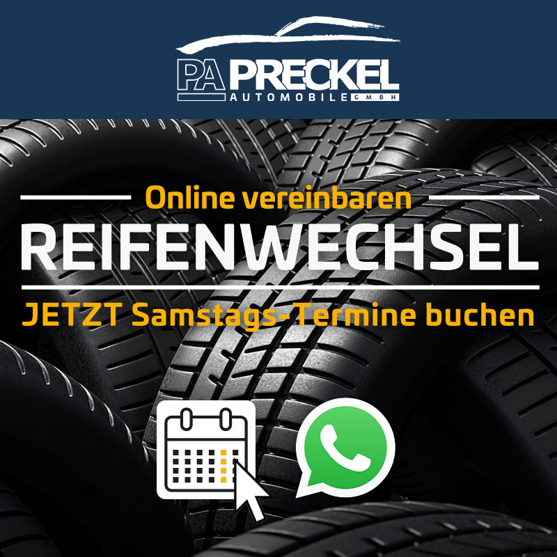 Reifenwechsel-Samstage bei Preckel Automobile schnell und gut - jetzt online buchen