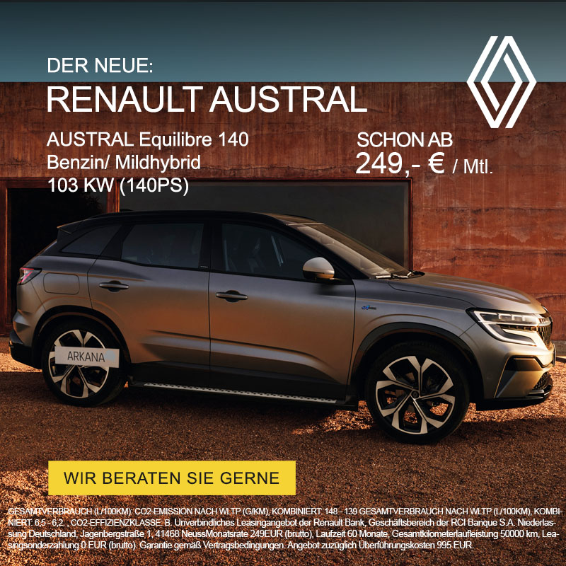 Der neue Renault Austral im Leasing bei Preckel Automobile