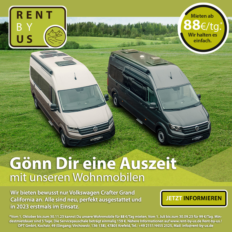 Rent-By-Us VW-Wohnmobile günstig mieten