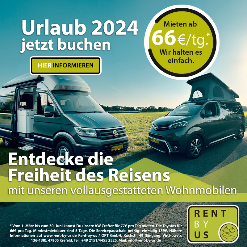 Rent-By-Us VW-Wohnmobile günstig mieten
