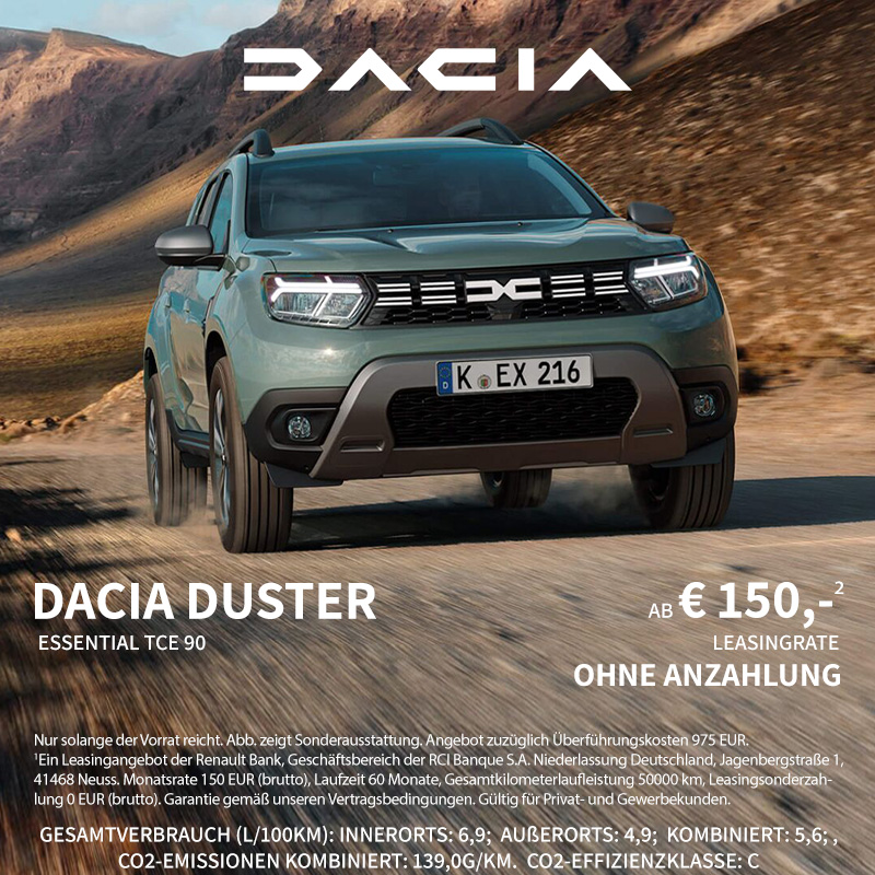 Dacia Duster bei Preckel Automobile