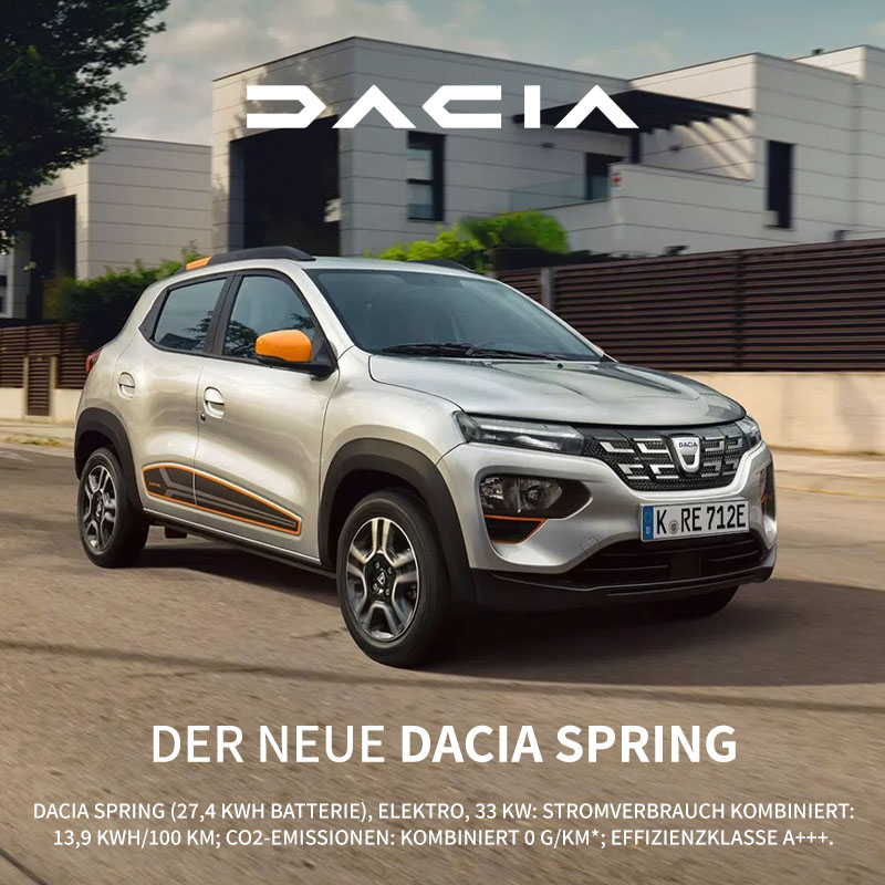 Der Dacia Spring bei Preckel Automobile