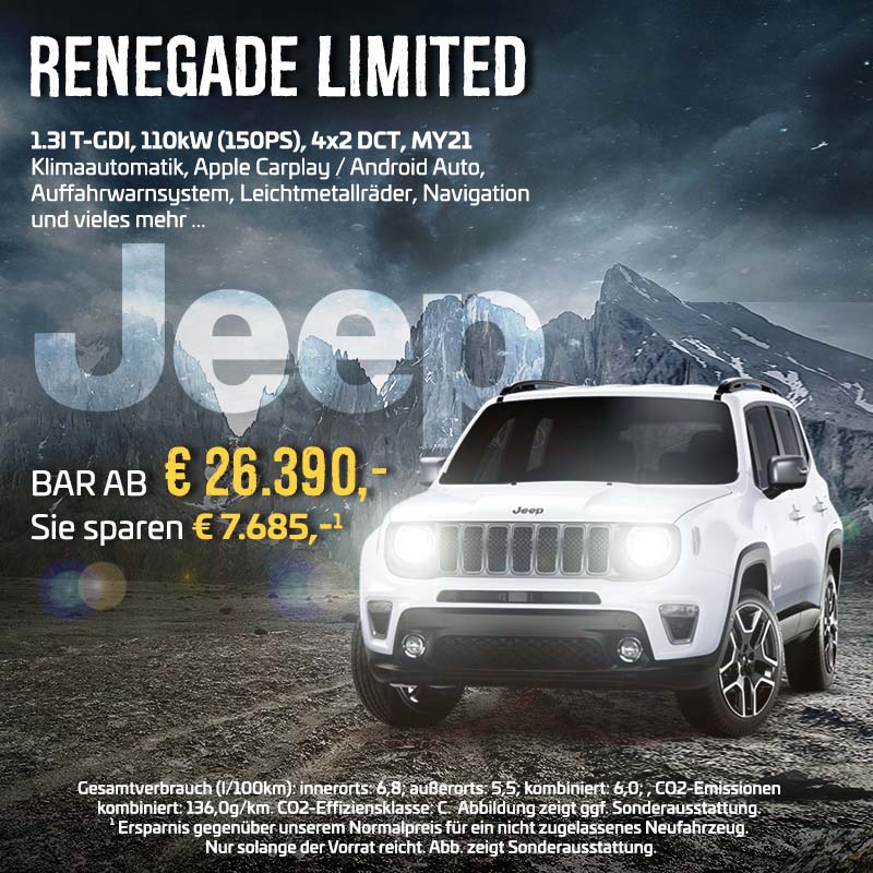 Jeep Renegade günstig bei Preckel Automobile