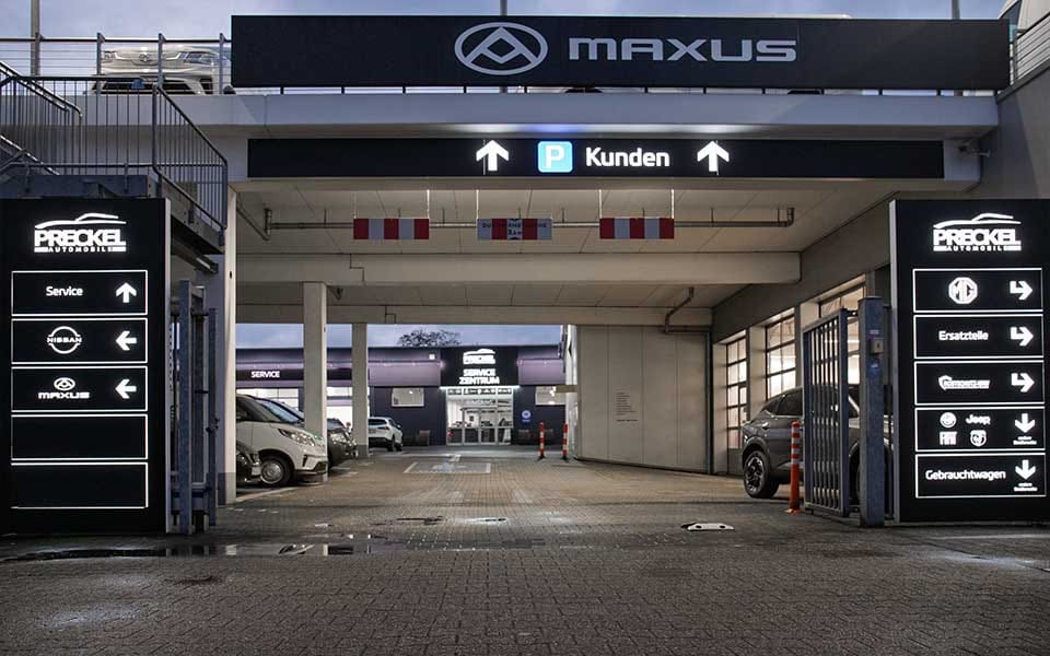 Preckel Automobile Standort Krefeld Service-Zentrum, MG-Motor, Nissan, Fiat, Alfa Romeo, Jeep, Abarth, Maxus, Gebrauchtwagen