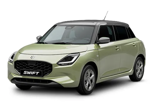 Vorführfahrzeug Suzuki Swift Farbe: Cool Yellow Metallic - Mineral Gray Metallic