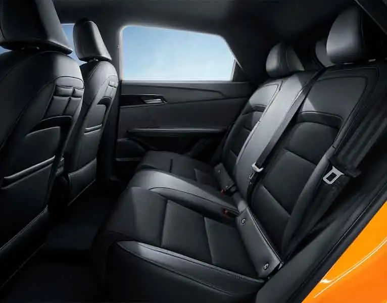 MG, MG4, Innenraum, hintere Sitzreihe