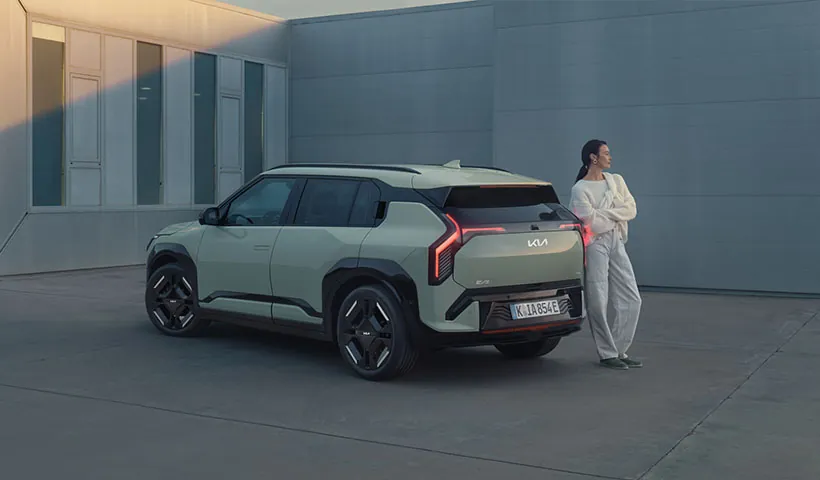 Kia EV3 formschöne Rückleuchten