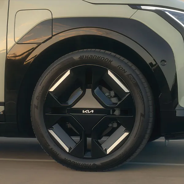 Eine Runde sache - die formschönen Felgen des Kia EV3 setzt Maßstäbe