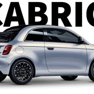 Fiat 500e Cabrio in der Blue Edition