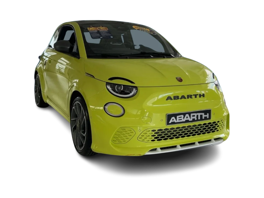 Gelber Abarth 500 eScropionissima