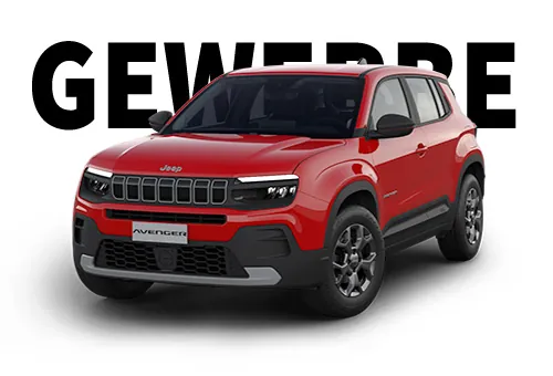 Jeep Avenger in Ruby Rot als Gewerbeleasing bei Preckel Automobile