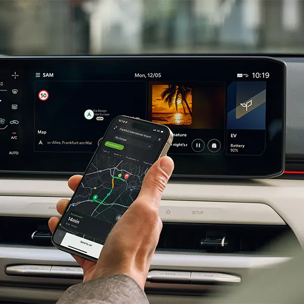 Kia EV4 smart die Route planen